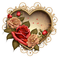 Load image into Gallery viewer, Love Rose-Full Round Diamond Painting-30x30cm