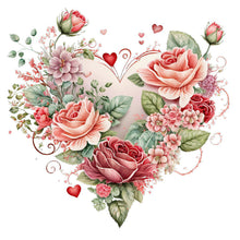 Load image into Gallery viewer, Love Rose-Full Round Diamond Painting-30x30cm