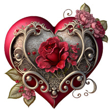 Load image into Gallery viewer, Love Rose-Full Round Diamond Painting-30x30cm