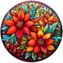 Load image into Gallery viewer, Stained Glass Christmas-Full Round Diamond Painting-30x30cm