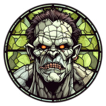 Load image into Gallery viewer, Stained Glass Halloween-Full Round Diamond Painting-30x30cm