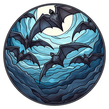 Load image into Gallery viewer, Stained Glass Halloween-Full Round Diamond Painting-30x30cm