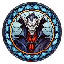 Load image into Gallery viewer, Stained Glass Halloween-Full Round Diamond Painting-30x30cm