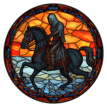 Load image into Gallery viewer, Stained Glass Halloween-Full Round Diamond Painting-30x30cm