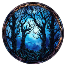 Load image into Gallery viewer, Stained Glass Halloween-Full Round Diamond Painting-30x30cm