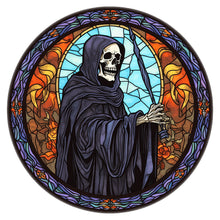 Load image into Gallery viewer, Stained Glass Halloween-Full Round Diamond Painting-30x30cm
