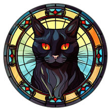 Load image into Gallery viewer, Stained Glass Halloween-Full Round Diamond Painting-30x30cm