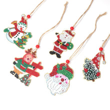 Load image into Gallery viewer, 5pcs/set Double Sided Christmas DIY Diamond Painting  Hanging Pendant Trees Decoration