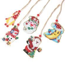 Load image into Gallery viewer, 5pcs/set Double Sided Christmas DIY Diamond Painting  Hanging Pendant Trees Decoration
