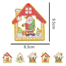 Load image into Gallery viewer, 5pcs/set Double Sided Christmas DIY Diamond Painting  Hanging Pendant Trees Decoration