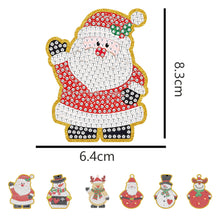 Load image into Gallery viewer, 5pcs/set Double Sided Christmas DIY Diamond Painting  Hanging Pendant Trees Decoration