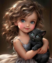 Load image into Gallery viewer, Cool Girl-Full Round Diamond Painting-30x40cm