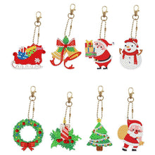 Load image into Gallery viewer, Christmas-Full Special Shaped Diamond Keychain