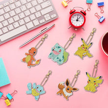 Load image into Gallery viewer, 6pcs Cartoon Double-sided Keychain