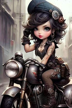 Load image into Gallery viewer, Cool Girl-Full Round Diamond Painting-30x40cm