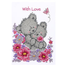 Load image into Gallery viewer, Couple Bear-Special Shaped Crystal Diamond Painting-30*40cm