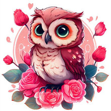 Load image into Gallery viewer, Cartoon Flower Owl  - Full Drill Diamond Painting