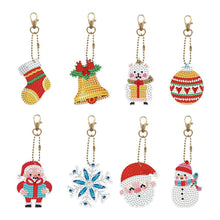 Load image into Gallery viewer, Christmas-Full Special Shaped Diamond Keychain