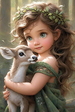 Load image into Gallery viewer, Life of Pets Girl-Full Round/Square Diamond Painting-30x40cm/40x50cm/50x70cm