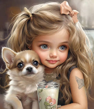 Load image into Gallery viewer, Life of Pets Girl-Full Round/Square Diamond Painting-30x40cm/40x50cm/50x70cm
