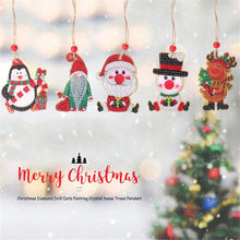 Load image into Gallery viewer, 5pcs/set Double Sided Christmas DIY Diamond Painting  Hanging Pendant Trees Decoration