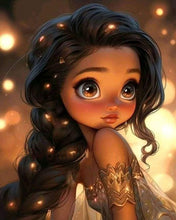 Load image into Gallery viewer, African American Girl-Full Round/Square Diamond Painting-30x40cm/40x50cm/50x70cm