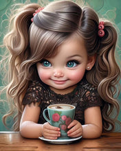 Load image into Gallery viewer, Cool Girl-Full Round Diamond Painting-30x40cm