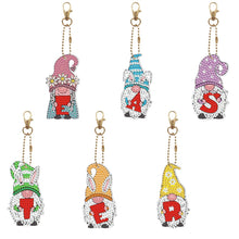 Load image into Gallery viewer, 6pcs Diamond Painting Keyring Kits DIY Keychain Bag Pendant Kits