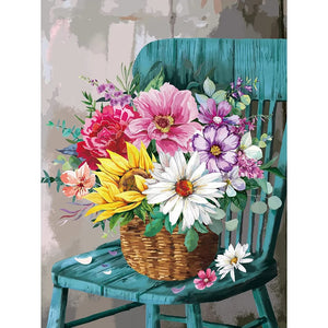 Flower-Full Round Diamond Painting-30x40cm
