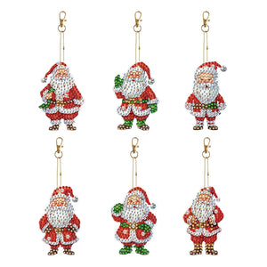 6/5Pcs/Set-Animal-Double Side Drill-Diamond Keychain