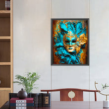 Load image into Gallery viewer, Masquerade Mask-Full Round Diamond Painting-40x50cm
