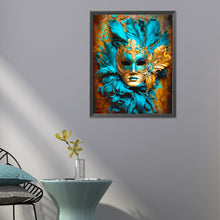 Load image into Gallery viewer, Masquerade Mask-Full Round Diamond Painting-40x50cm

