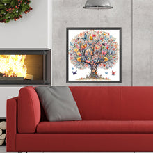 Load image into Gallery viewer, Butterfly Tree-Full Round Diamond Painting-40x40cm

