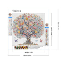 Load image into Gallery viewer, Butterfly Tree-Full Round Diamond Painting-40x40cm
