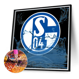 Schalke Logo-Full Round Diamond Painting-40x40cm