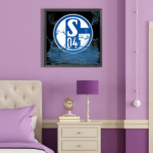 Load image into Gallery viewer, Schalke Logo-Full Round Diamond Painting-40x40cm

