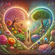 Load image into Gallery viewer, Heart Tree-Full Round Diamond Painting-30x30cm
