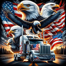 Load image into Gallery viewer, American Eagle-Full Round Diamond Painting-30x30cm
