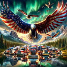 Load image into Gallery viewer, American Eagle-Full Round Diamond Painting-30x30cm
