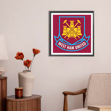 Load image into Gallery viewer, West Ham United logo-Full Round Diamond Painting-30x30cm
