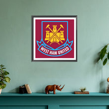 Load image into Gallery viewer, West Ham United logo-Full Round Diamond Painting-30x30cm
