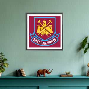 West Ham United logo-Full Round Diamond Painting-30x30cm