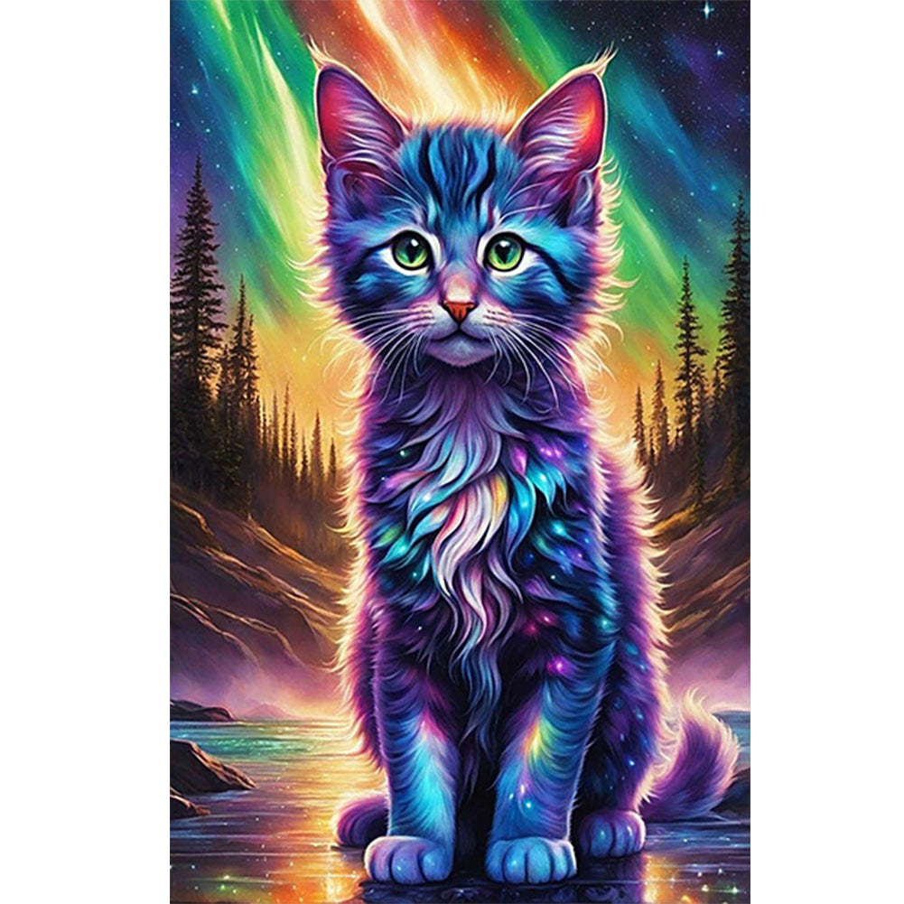 Aurora Animal-Full Round Diamond Painting-40x60cm-Large Size