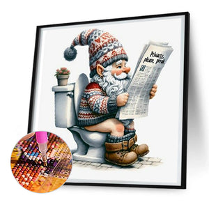 Gnome-Full Round Diamond Painting-30x30cm