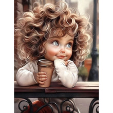 Load image into Gallery viewer, Girl-Full Round Diamond Painting-30x40cm
