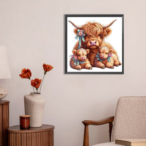 Animal Yak-Full Round Diamond Painting-30x30cm