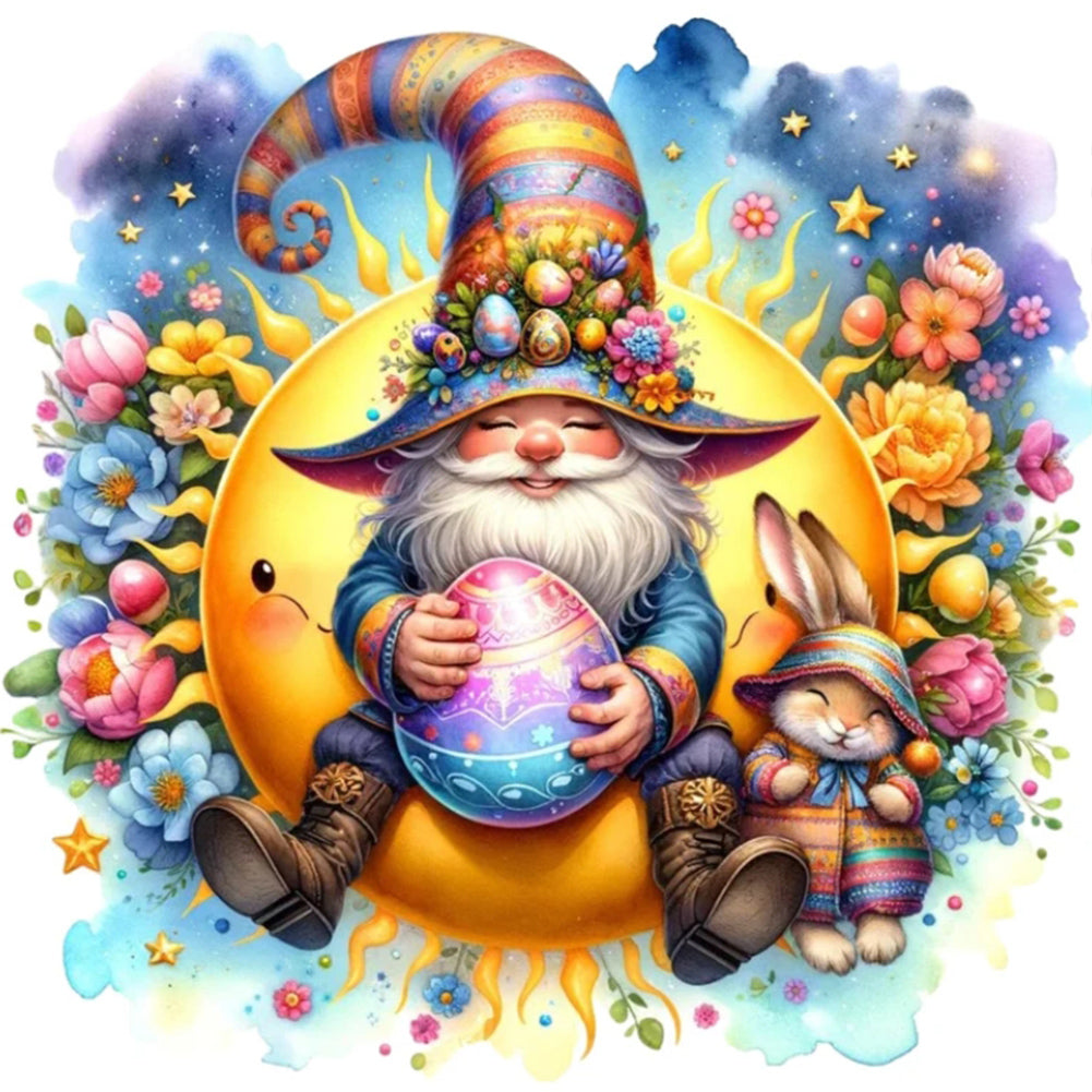Easter Gnome-Full Round Diamond Painting-30x30cm