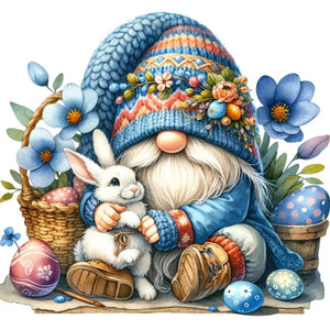 Easter Gnome-Full Round Diamond Painting-30x30cm