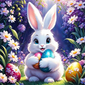 Easter Bunny Egg-Full Round Diamond Painting-30x30cm