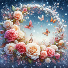 Load image into Gallery viewer, Flower-Full Round Diamond Painting-30x30cm
